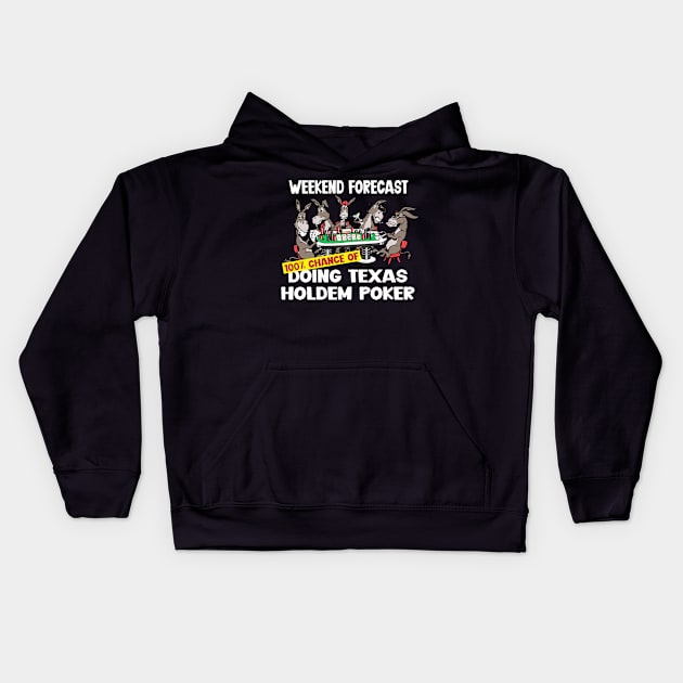 Doing poker Kids Hoodie by wiswisna